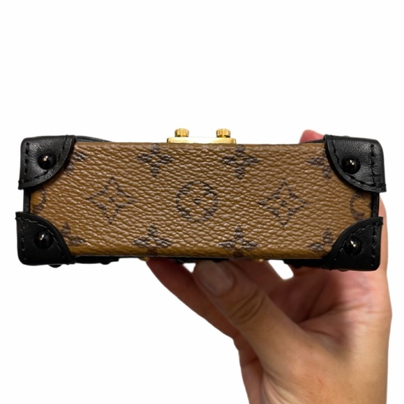 Louis Vuitton Reverse Monogram Essential Trunk Mini Bag R98571 Chain w Carabiner - Picture 5 of 16